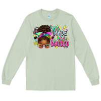 Matcha 70's made 80's raised afro messy bun Long Sleeve Tee - texasbilliewilder