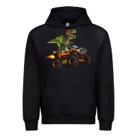 Black monster truck and t rex dinosaur Urban Hoodie - Artiststas