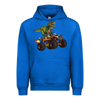 Cobalt monster truck and t rex dinosaur Urban Hoodie - Artiststas