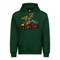 Forest Green monster truck and t rex dinosaur Urban Hoodie - Artiststas