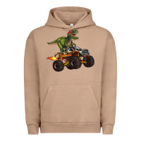 Pigment Burro monster truck and t rex dinosaur Urban Hoodie - Artiststas