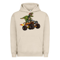 Pigment French Oak monster truck and t rex dinosaur Urban Hoodie - Artiststas