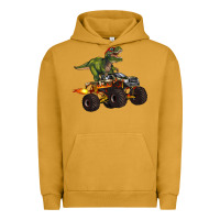 Pigment Peanut Butter monster truck and t rex dinosaur Urban Hoodie - Artiststas