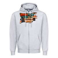 Heather Grey Memorial Day honor and remember Zipper Hoodie - FaDigitalArtStudio