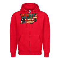 Red Memorial Day honor and remember Zipper Hoodie - FaDigitalArtStudio