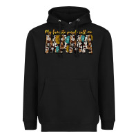 Black my favorite peoplle call me mama Heavyweight Hoodie - CowhideDigitalArt
