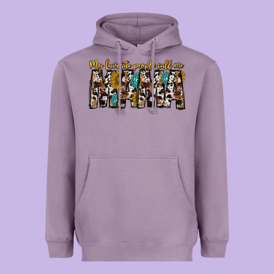 My Favorite Peoplle Call Me Mama Heavyweight Hoodie Designed By Cowhidedigitalart