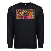 Black Nach Valentine Premium Sweatshirt - CowhideDigitalArt