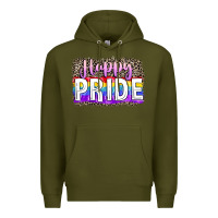 Army Green Happy pride Premium Hoodie - FaDigitalArtStudio
