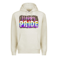Oatmeal Heather Happy pride Premium Hoodie - FaDigitalArtStudio