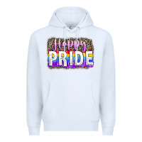 White Happy pride Premium Hoodie - FaDigitalArtStudio