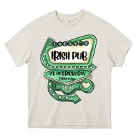 Cream st patricks day ırısh pub Heavy Core Tee - MaliasSmallBusiness