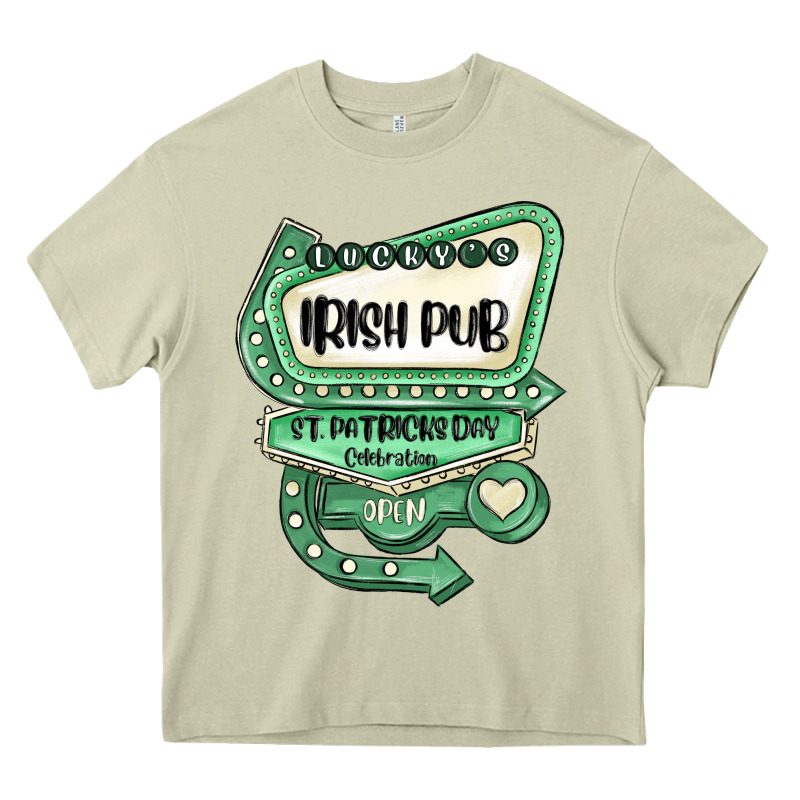 St Patricks Day ırısh Pub Heavy Core Tee by MaliasSmallBusiness | Teevron