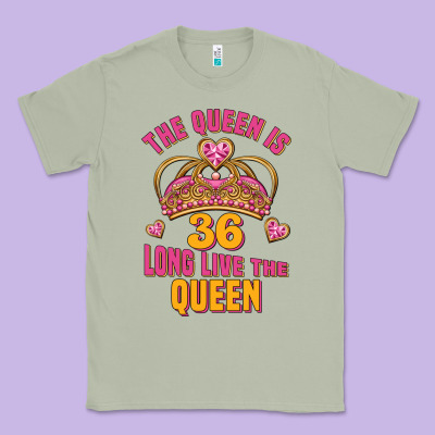 The Queen Is 36 Long Live The Queen Classic Tee Designed By Jasminsmagicworld