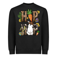 Black Hip hop Easter Bunny Easter Day Heavyweight Sweatshirt - HowdyJamesFarm