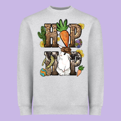Hip Hop Easter Bunny Easter Day Heavyweight Sweatshirt Designed By Howdyjamesfarm