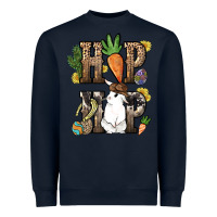 Navy Hip hop Easter Bunny Easter Day Heavyweight Sweatshirt - HowdyJamesFarm