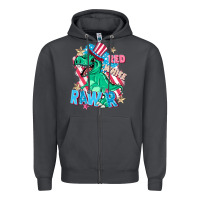Smoke Red white rawr Zipper Hoodie - FaDigitalArtStudio