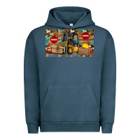 Pigment Midnight Navy forklift sippy Urban Hoodie - Artiststas