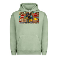 Pigment Oil Green forklift sippy Urban Hoodie - Artiststas