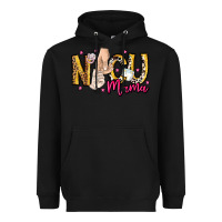 Black Nicu Mama Heavyweight Hoodie - CowhideDigitalArt