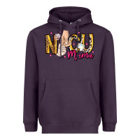 Plum Nicu Mama Heavyweight Hoodie - CowhideDigitalArt