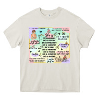 Cream self love Heavy Core Tee - MaliasSmallBusiness