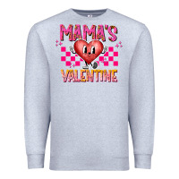 Heather Grey Mamas Valentine Premium Sweatshirt - CowhideDigitalArt