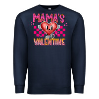 Navy Mamas Valentine Premium Sweatshirt - CowhideDigitalArt