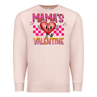 Pale Pink Mamas Valentine Premium Sweatshirt - CowhideDigitalArt