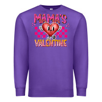 Purple Mamas Valentine Premium Sweatshirt - CowhideDigitalArt