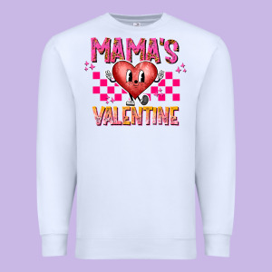 Mamas Valentine Premium Sweatshirt Designed By Cowhidedigitalart