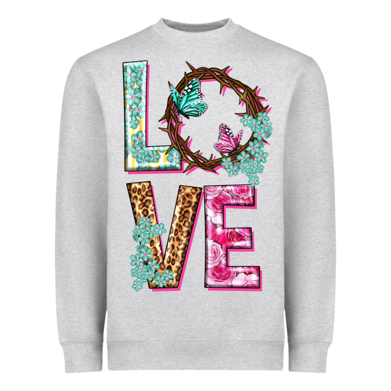 Love Crown Of The Thorns Easter Day Heavyweight Sweatshirt by HowdyJamesFarm | Teevron
