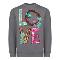 Storm Love crown of the thorns Easter Day Heavyweight Sweatshirt - HowdyJamesFarm
