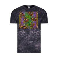 Cloud Black mardi gras king cake leopard Vintage Tee - RanaPortraitStore