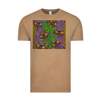 Vintage Coffee mardi gras king cake leopard Vintage Tee - RanaPortraitStore