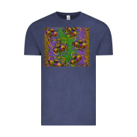 Vintage Denim mardi gras king cake leopard Vintage Tee - RanaPortraitStore