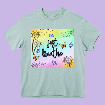 Just Breathe Heavy Core Tee Designed By Maliassmallbusiness