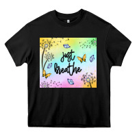 Black just breathe Heavy Core Tee - MaliasSmallBusiness