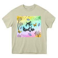 Mossy just breathe Heavy Core Tee - MaliasSmallBusiness