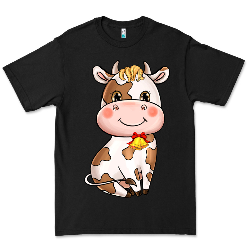 Cartoon Cow Premium Tee by NancyCooperArtShop | Teevron