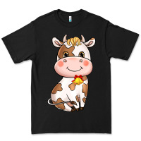 Black cartoon cow Premium Tee - NancyCooperArtShop