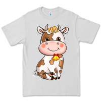 Dove Grey cartoon cow Premium Tee - NancyCooperArtShop