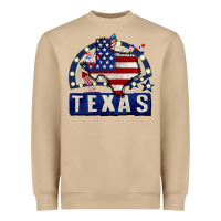 Mushroom texas 4th of july Heavyweight Sweatshirt - CowGirlArtShop