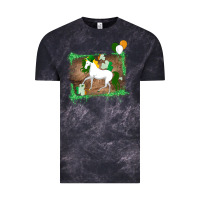 Cloud Black Unicorn Dabbing with Shamrock for St. Patricks Day Vintage Tee - Bettercallsaul