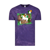 Cloud Purple Unicorn Dabbing with Shamrock for St. Patricks Day Vintage Tee - Bettercallsaul