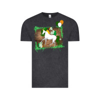 Vintage Black Unicorn Dabbing with Shamrock for St. Patricks Day Vintage Tee - Bettercallsaul