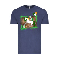 Vintage Denim Unicorn Dabbing with Shamrock for St. Patricks Day Vintage Tee - Bettercallsaul