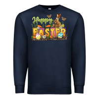 Navy Happy Easter Premium Sweatshirt - LillyAllenDesigns