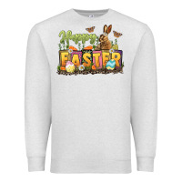 Oatmeal Heather Happy Easter Premium Sweatshirt - LillyAllenDesigns